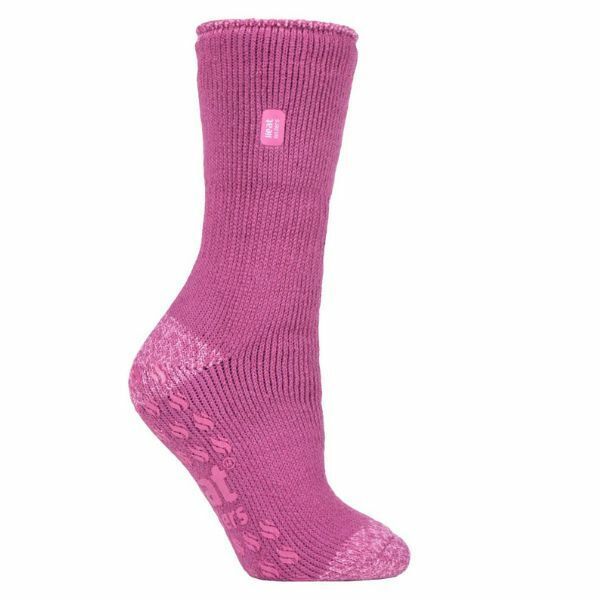 Heat Holders Ladies Thermal Socks with Grips 4-8 UK
