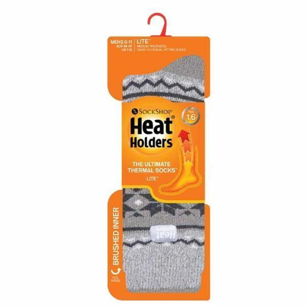 Heat Holders Lite Mens Thin Thermal Socks 6-11 UK