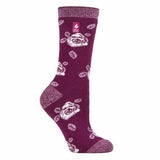 Heat Holders Lite Womens Insulated Thermal Socks 4-8 UK Purple Magenta (Rome)