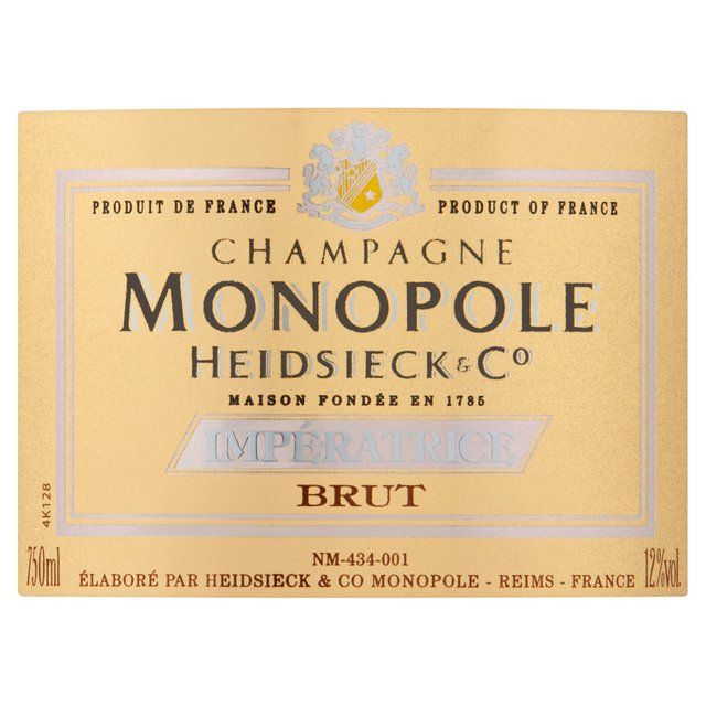 Heidsieck Monopole Cuvee Imperatrice Champagne NV   75cl