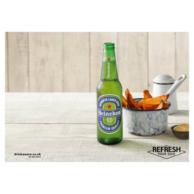 Heineken 0.0 Alcohol Free Beer Bottles   4 x 330ml