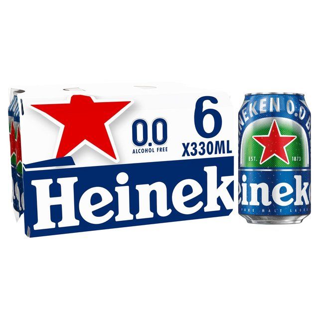 Heineken 0.0 Alcohol Free Beer Cans