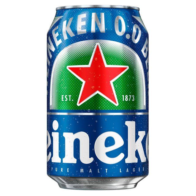 Heineken 0.0 Alcohol Free Beer Cans