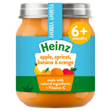 Heinz Apple, Apricot, Banana &amp;amp; Orange Baby Food Jar 6+ Months 120g