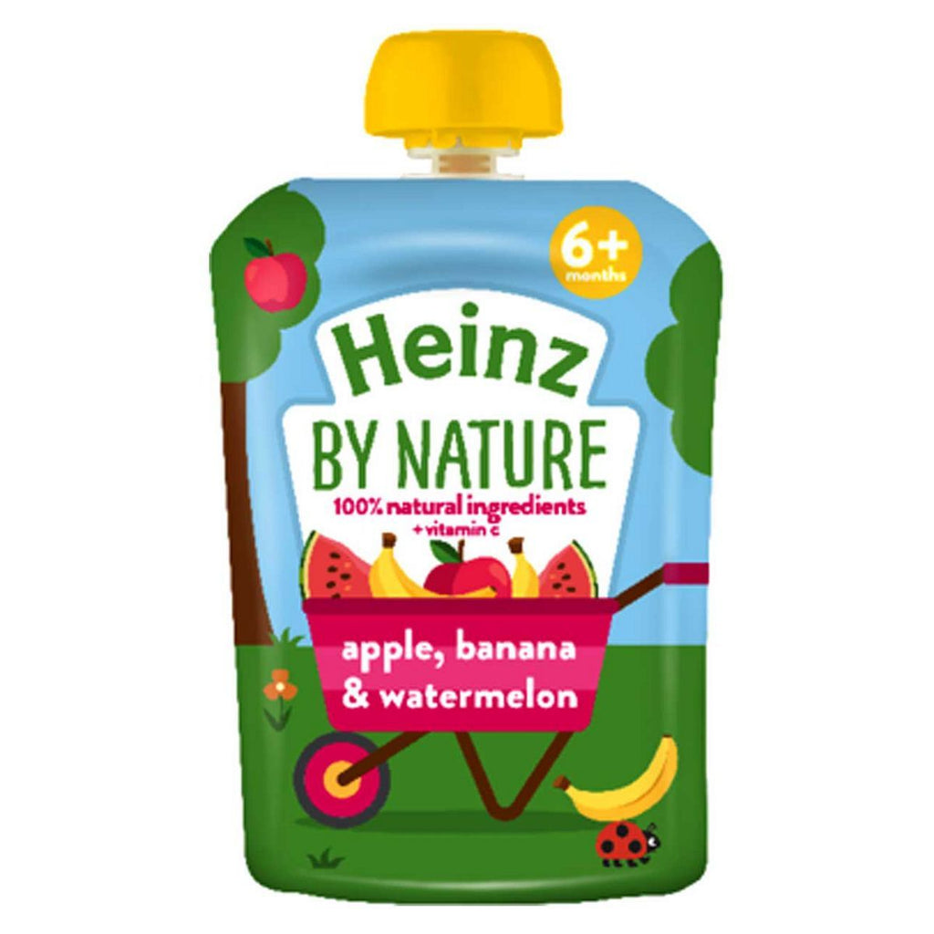 Heinz Apple, Banana & Watermelon Fruit Pouch 100g