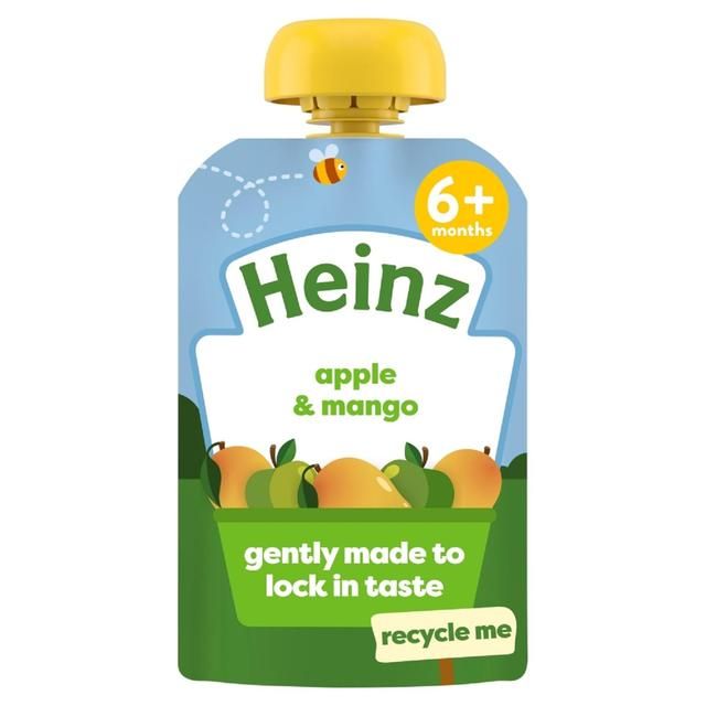 Heinz Apple &amp;amp; Mango Baby Food Fruit Puree Pouch 6+ Months   100g