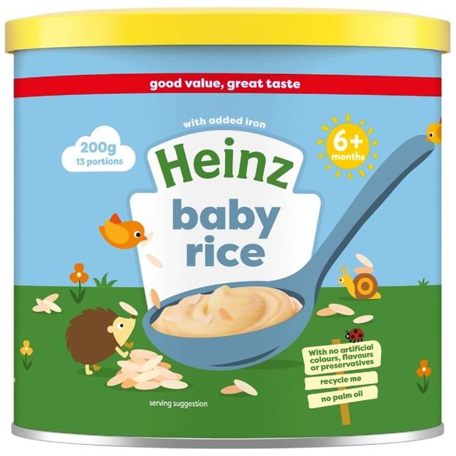 Heinz Baby Rice Porridge Baby Food 6+ Months   200g