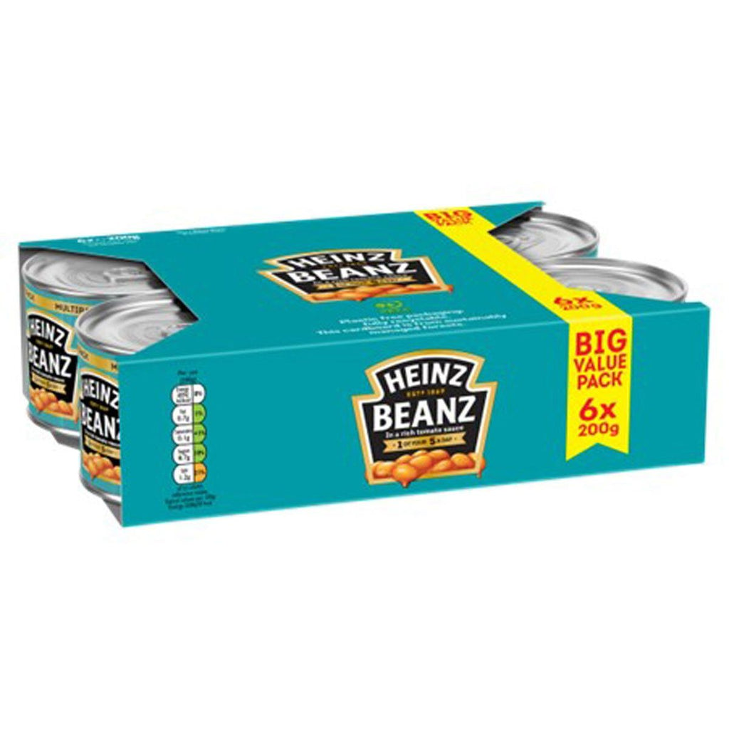 Heinz Baked Beans, 4 x 6 x 200g