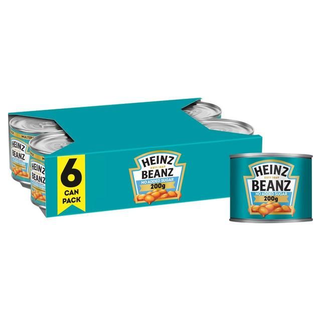 Heinz Baked Beans in Tomato Sauce - No Added Sugar   6 x 200g