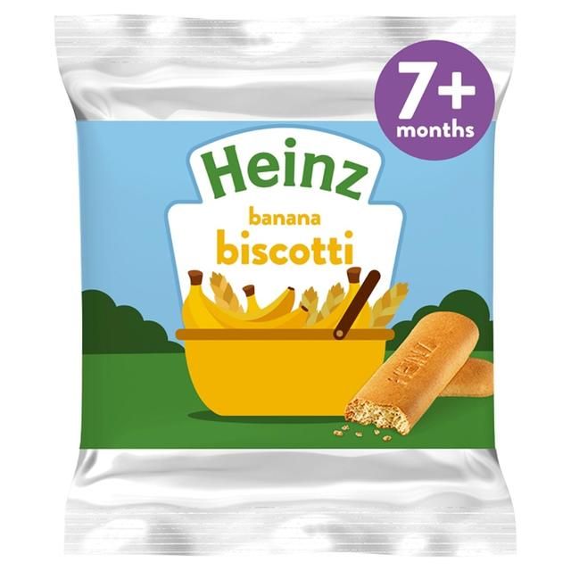 Heinz Banana Biscotti Baby Food Snacks 7+ Months   60g