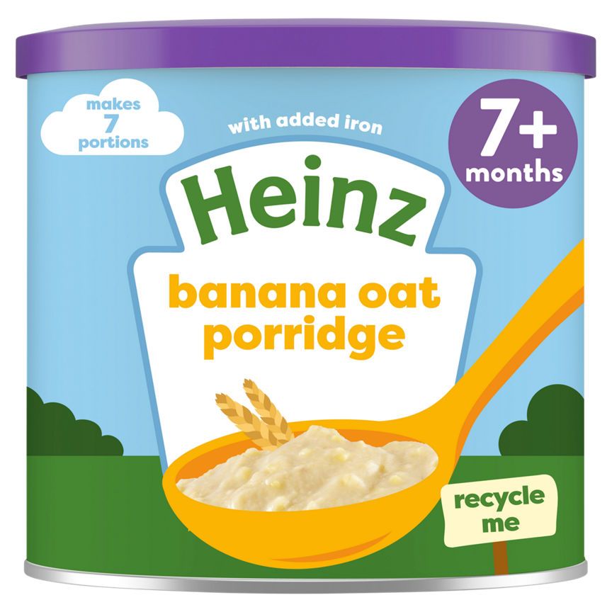 Heinz Banana Oat Porridge Baby Food 7+ Months