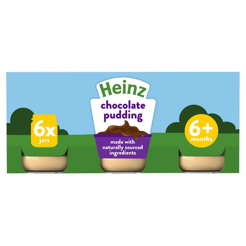 Heinz By Nature Chocolate Pudding Baby Food 6+ Months 6 x 120g