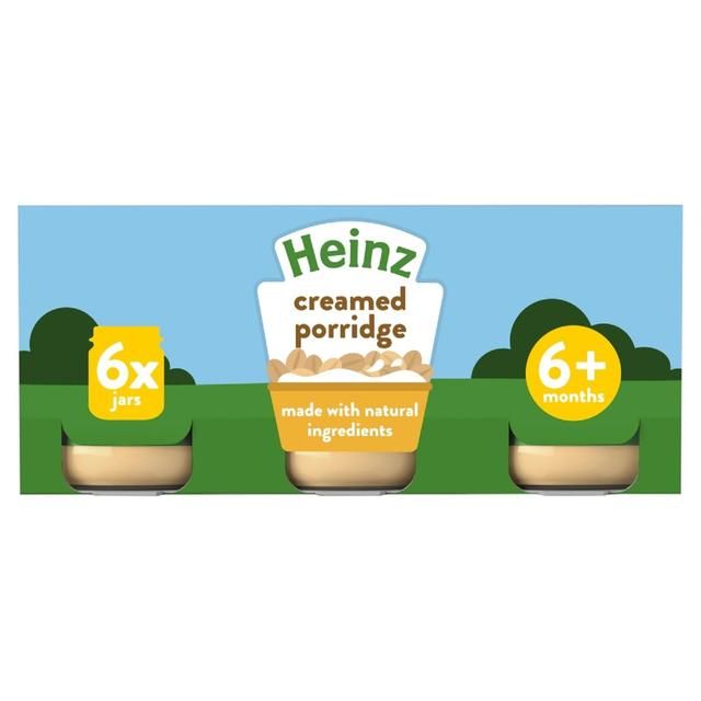 Heinz By Nature Creamed Porridge Baby Food 6+ Months   6 x 120g