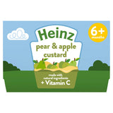 Heinz By Nature Pear &amp;amp; Apple Custard Baby Food 6+ Months