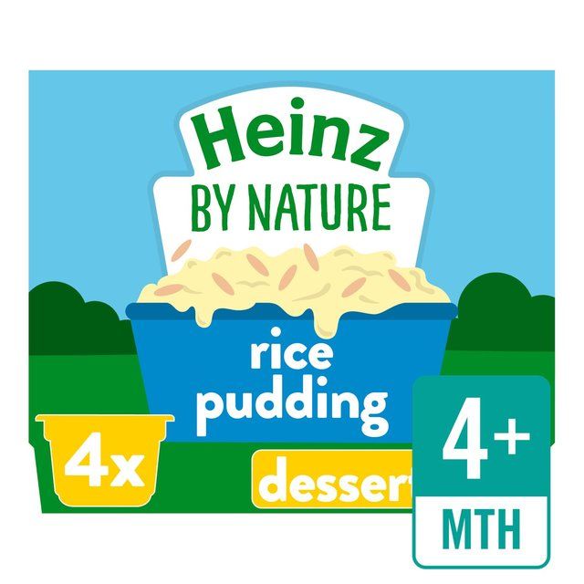 Heinz by Nature Rice Pudding Pots, 4 mths+ Multipack