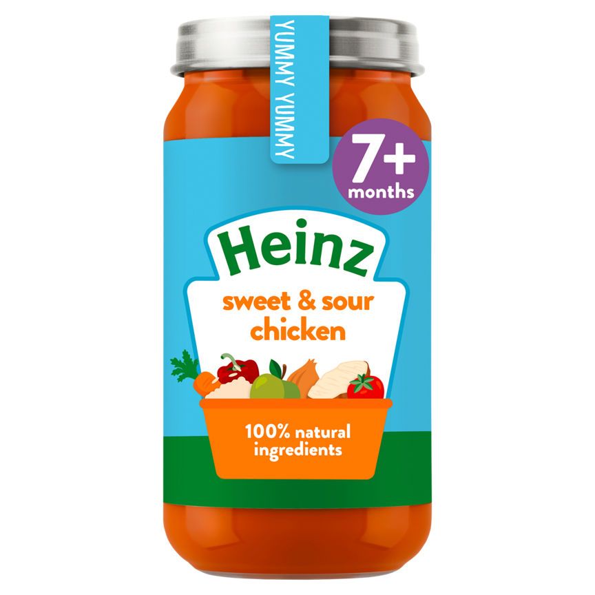 Heinz By Nature Sweet &amp;amp; Sour Chicken Baby Food Jar  7+ Months