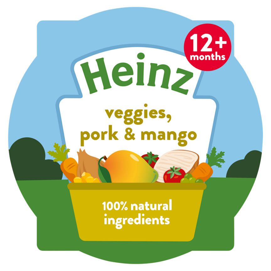 Heinz By Nature Veggies, Pork &amp;amp; Mango 12+ Months 200g