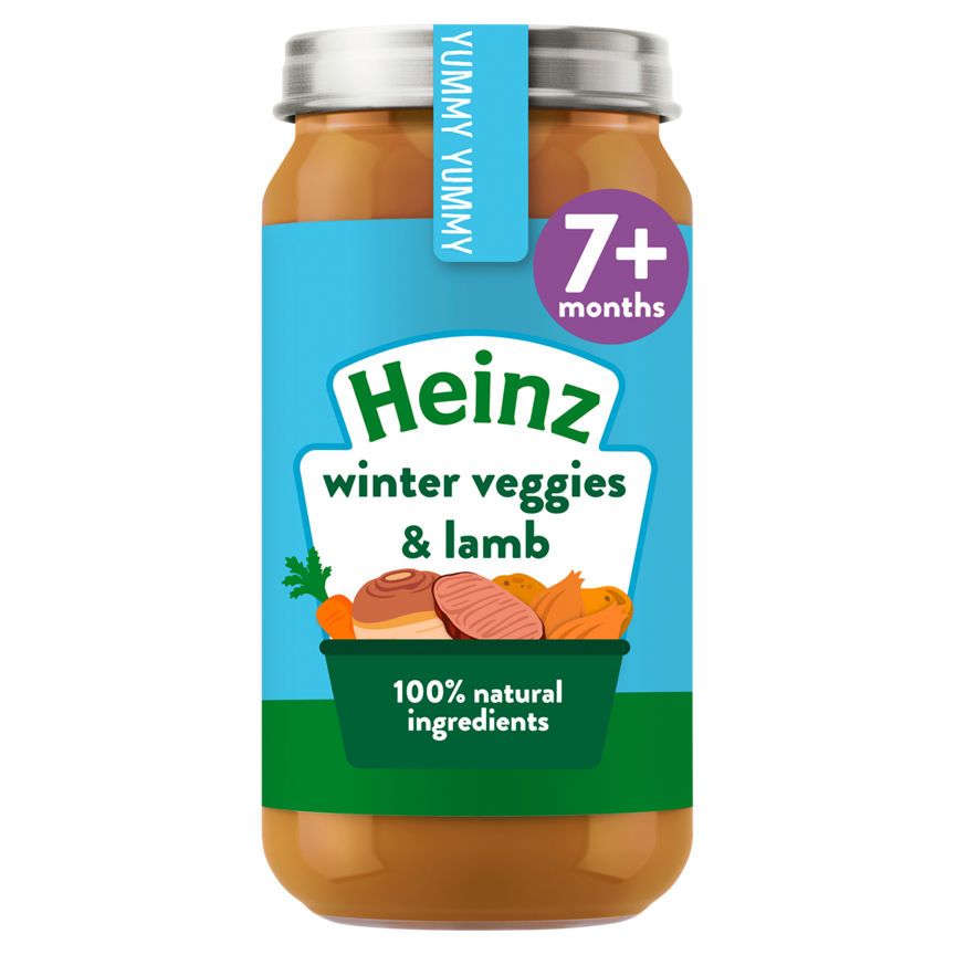 Heinz By Nature Winter Veggies &amp;amp; Lamb Baby Food Jar 7+ Months 200g