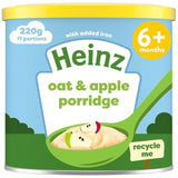 Heinz Creamy Oat &amp;amp; Apple Porridge Baby Food 6+ Months    220g