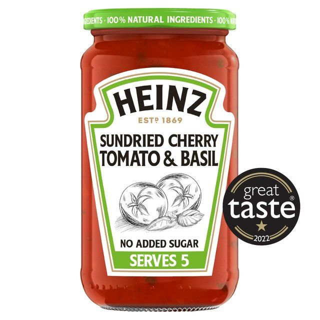 Heinz Sun Dried Cherry Tomato &amp;amp; Basil Pasta Sauce    490g