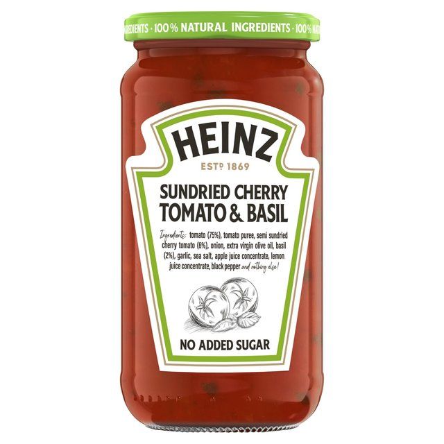 Heinz Sun Dried Cherry Tomato &amp;amp; Basil Pasta Sauce    490g