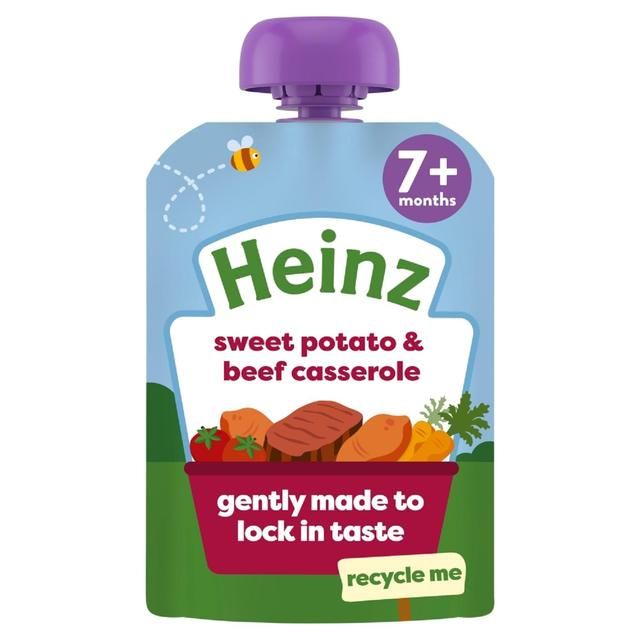 Heinz Sweet Potato & Beef Casserole Baby Food Pouch 7+ Months    130g