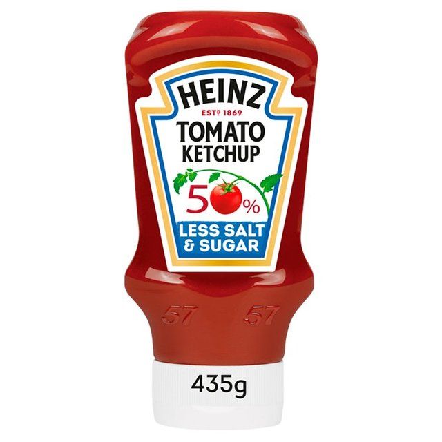 Heinz Tomato Ketchup 50% Less Sugar &amp;amp; Salt   435g