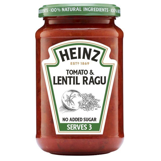 Heinz Tomato &amp;amp; Lentil Ragu Pasta Sauce   350g