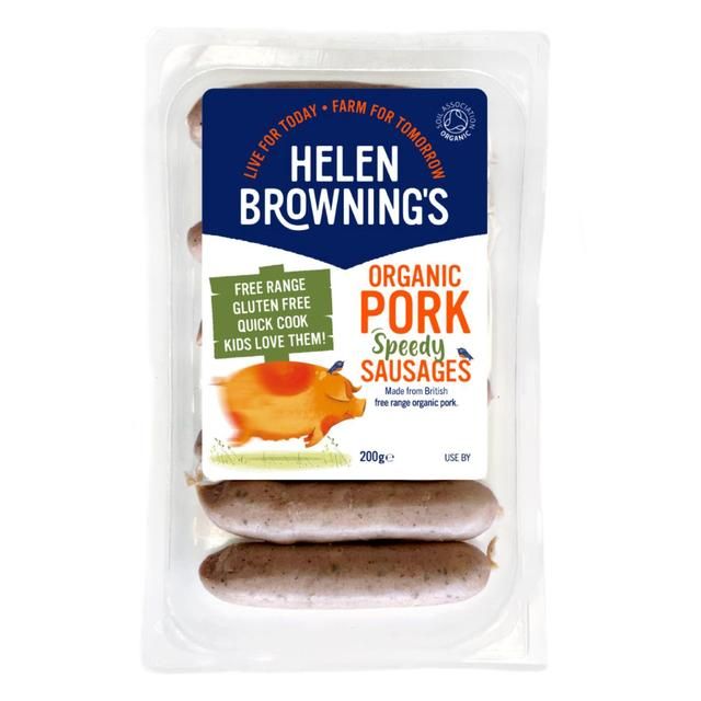 Helen Browning Organic Speedy Sausages   200g