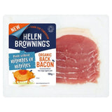 Helen Browning's Unsmoked Organic Back Bacon No Added Nitrates   184g