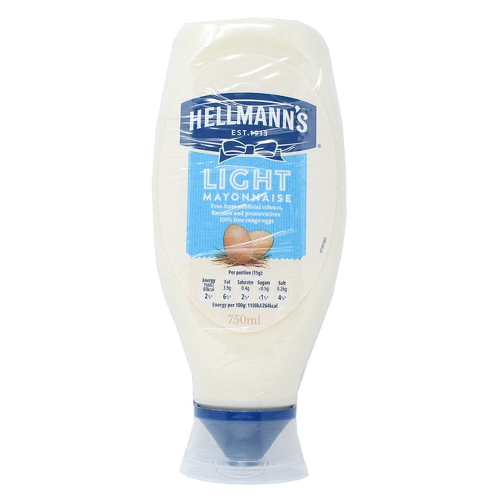 Hellmann's Light Squeezy Mayonnaise, 2 x 750ml