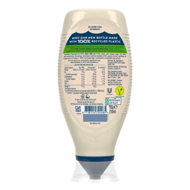 Hellmann's Real Squeezy Mayonnaise    750ml