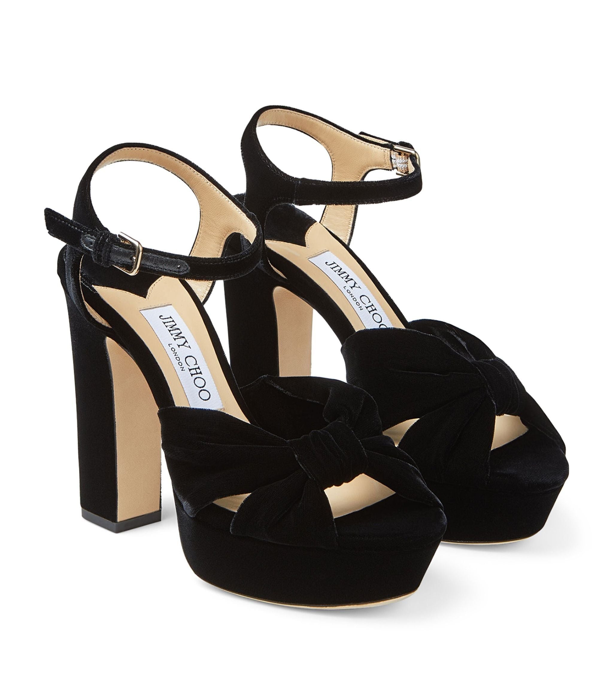 Heloise 120 Velvet Platform Sandals