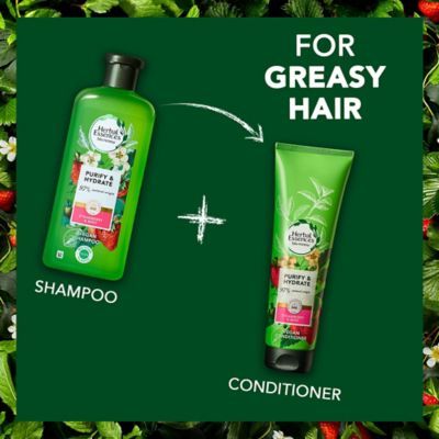 Herbal Essences Strawberry &amp;amp; Mint Purify &amp;amp; Hydrate Vegan Hair Conditioner 275ml