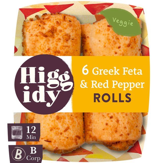 Higgidy Feta &amp;amp; Red Pepper Veggie Rolls   160g