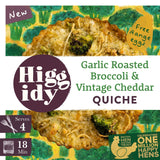 Higgidy Garlic Roasted Broccoli &amp;amp; Vintage Cheddar Quiche 400g