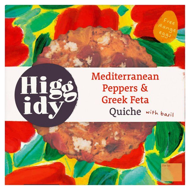 Higgidy Mediterranean Pepper &amp;amp; Feta Veg-Packed Quiche   400g