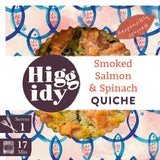 Higgidy Smoked Salmon &amp;amp; Spinach Quiche   155g