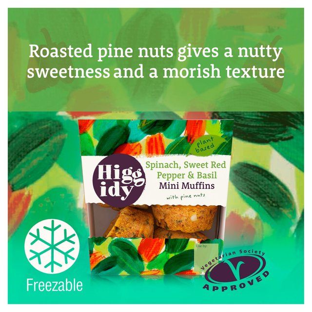 Higgidy Spinach &amp;amp; Red Pepper Mini Muffins   160g