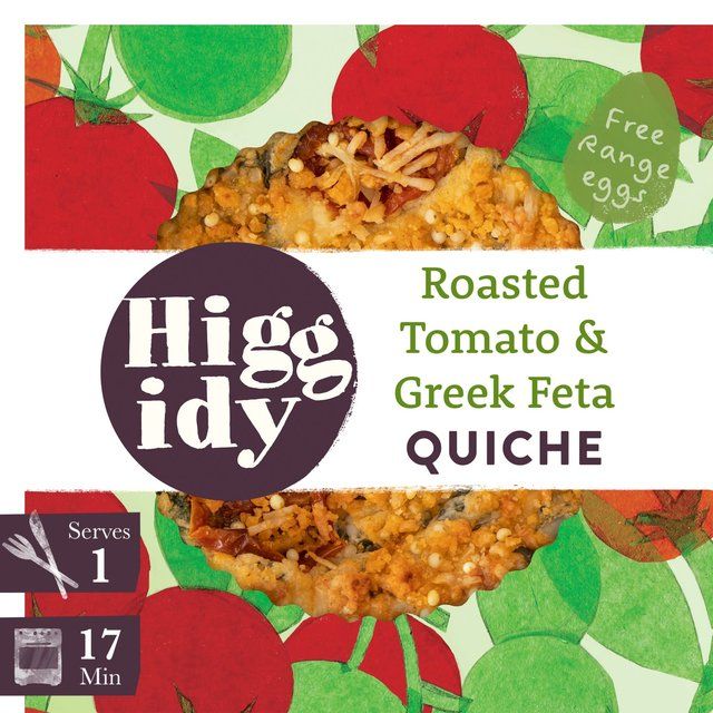 Higgidy Spinach &amp;amp; Tomato Quiche   155g