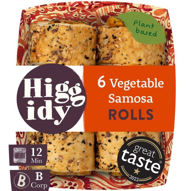 Higgidy Vegetable Samosa Vegan Rolls   160g