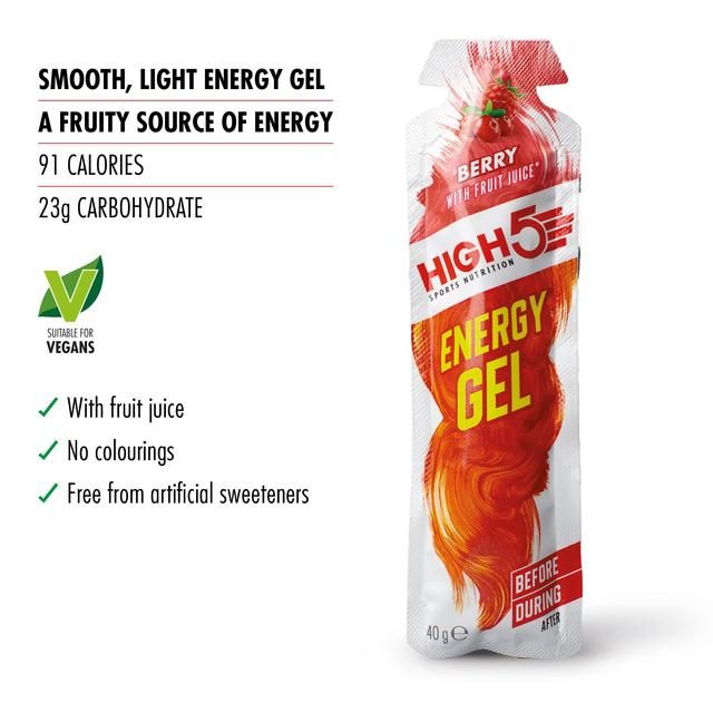 HIGH5 Energy Gel Berry 40g   6 x 44g