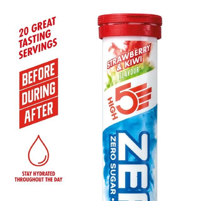 HIGH5 ZERO Strawberry &amp;amp; Kiwi Electrolyte Sports Drink Tablets 20 tab    20 per pack