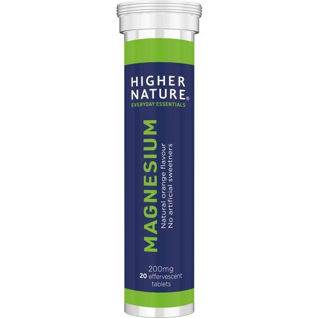 Higher Nature Everyday Essentials Magnesium Effervescent Tablets 200mg   20 per pack