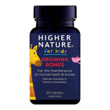 Higher Nature Kid's Growing Bones Strawberry Chewable Tablets 3yrs+   90 per pack