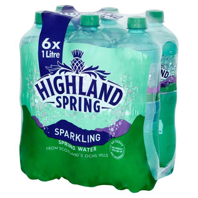 Highland Spring Sparkling Water   6 x 1L