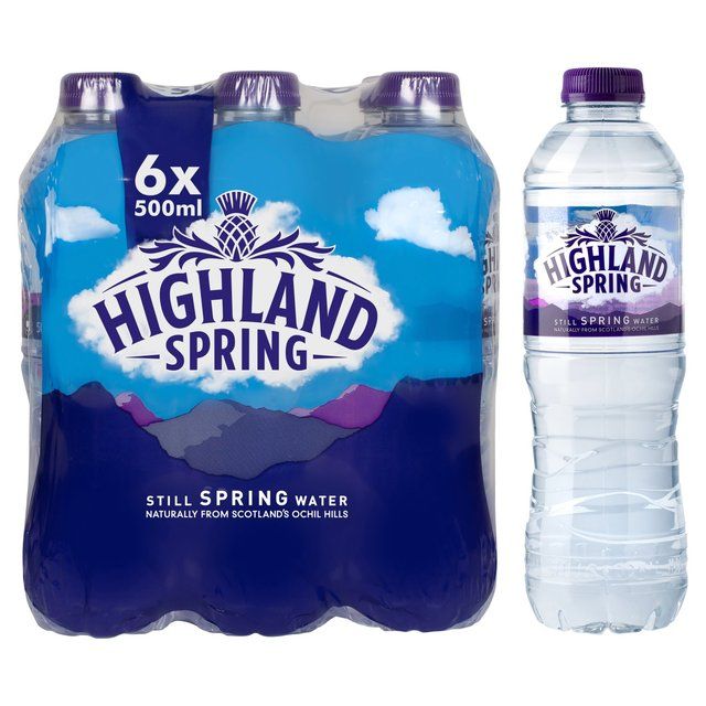 Highland Spring Still Spring Water   6 x 500ml