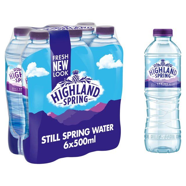 Highland Spring Still Spring Water   6 x 500ml