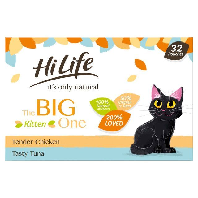 HiLife It's only Natural The Big Kitten One in Jelly Wet Cat Food   32 x 70g