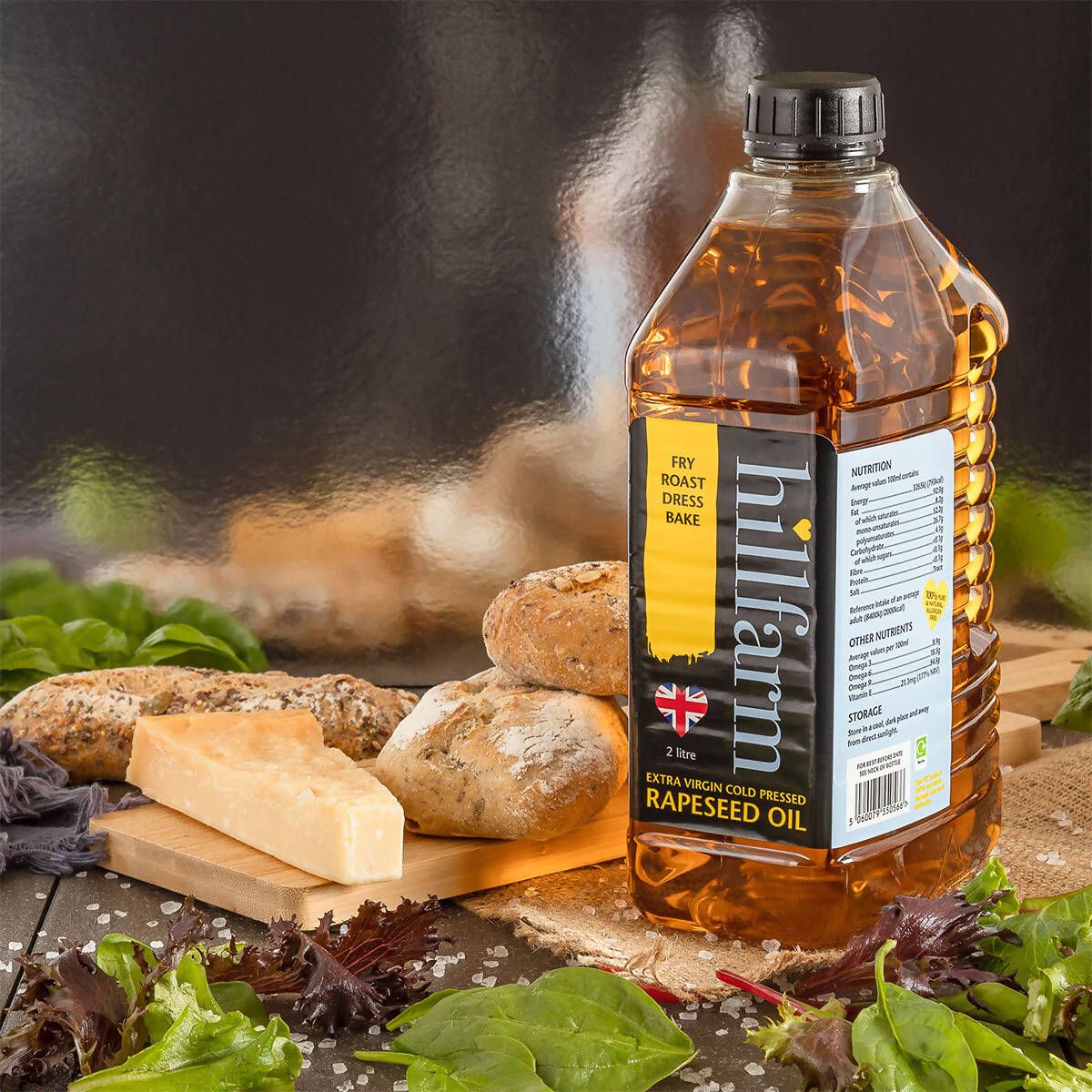 Hillfarm Extra Virgin Cold Pressed Rapeseed Oil, 2L